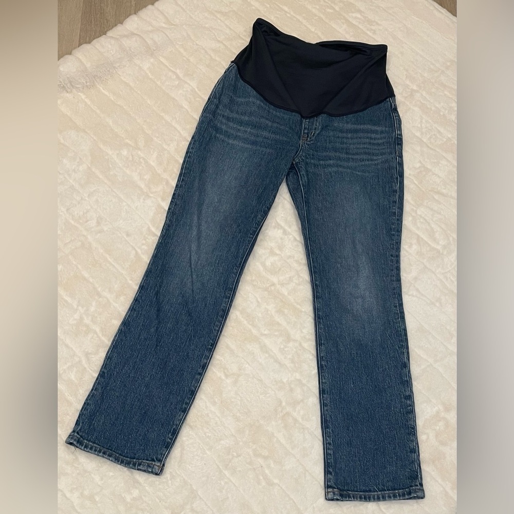 Madewell The Maternity Over-the-Belly Perfect Vintage Jean in Decatur Wa…